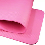 Non-Slip yoga mat 10mm thick NBR Gym home mat exercise mat sport mat-183 * 61cm-PINK